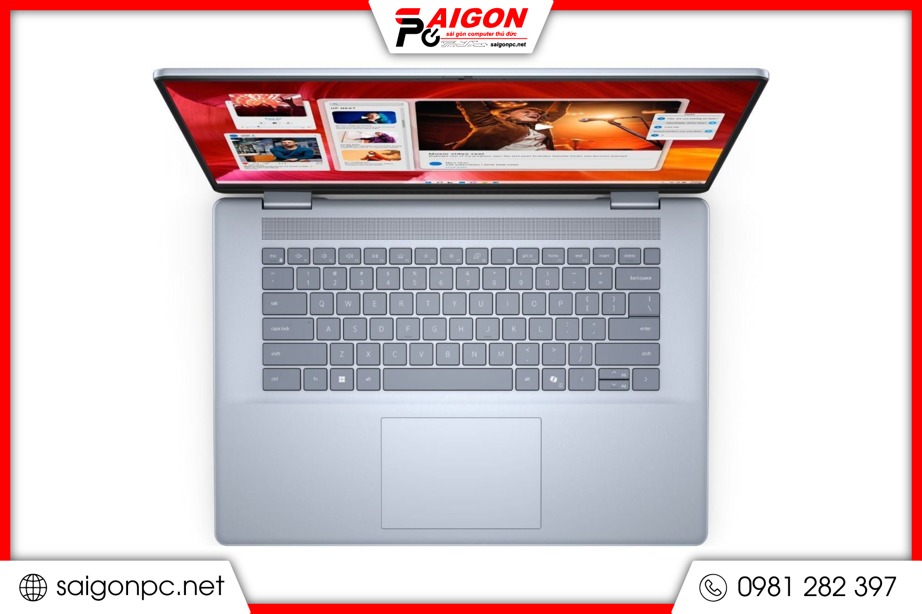 Laptop Cảm ứng Dell Inspiron 16 7640 - 15.6" FHD / Ultra 7 155H / 32G / SSD 1Tb M.2